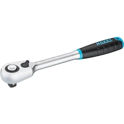 Image of HAZET HiPer 916HPS Fine Tooth Reversible Ratchet I Output: ½ Inch (12.5 mm) Square 275 mm with Switch Lever and Locking Function