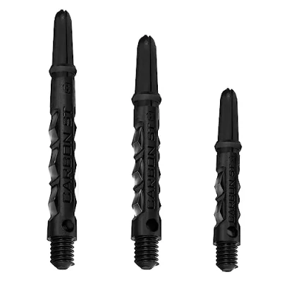 Image of Harrows Dart Shafts Carbon ST Stems with Pyramid Rings, Short, Black