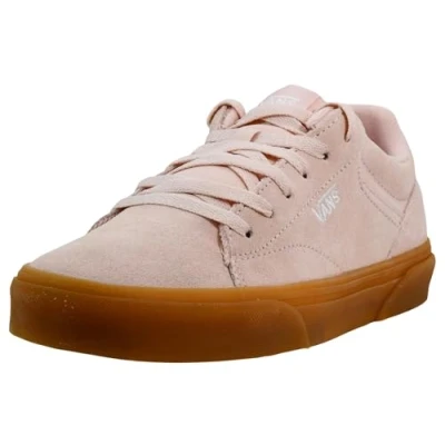 Image of Vans Women&#039;s Seldan Sneaker, Translucent Gum Peach Blush, 8 UK
