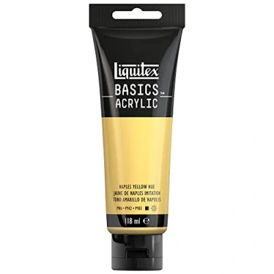 Image of LIQUITEX 8870048 Basics Acrylic Paint, Naples Yellow Hue, 118 ml Tube