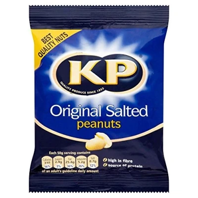 Image of KP Original Salted Peanuts (100g) Pack of 2