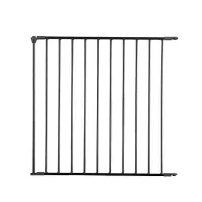 Image of Safetots Multi Panel Fire Surround, Extension Panel, Metal, 20cm, Black, for Child and Pet Safety Barrier Guard