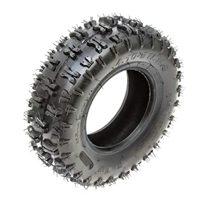 Image of Tyre 4.10 6 Electric Midi Moto Quad Bike ATV Inch Off Road Knobbly Front