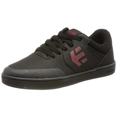 Image of Etnies Marana Trainers for kids, Size: 5, Black/red Synthetics/textile