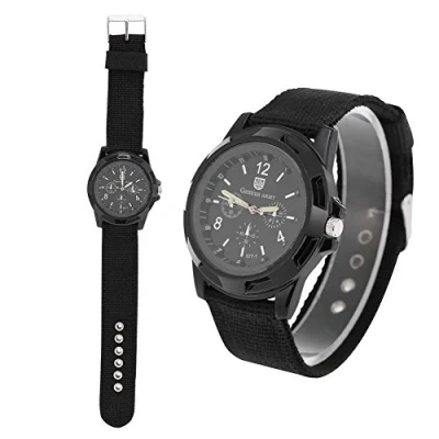 Image of Sonew Mens Wrist Watch, Electronic Digital Wristwatch Military Watch Males Army Durable Nylon Band Sport Watches(Black)