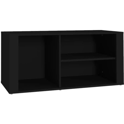 Image of vidaXL Shoe Cabinet Black 100x35x45 cm Engineered Wood