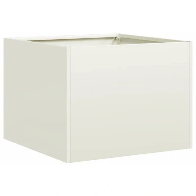 Image of vidaXL Planter White 40x40x30 cm Steel