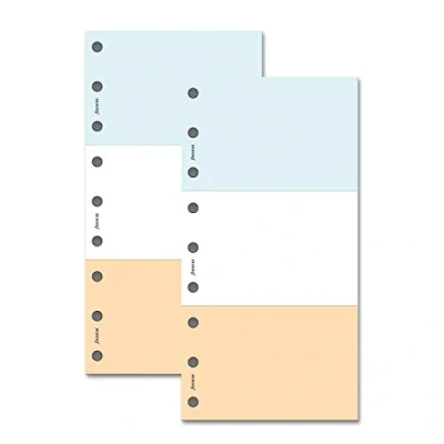 Image of Filofax Personal Twin Pack Jot Pads (White, Blue, Salmon) (132222) x 2