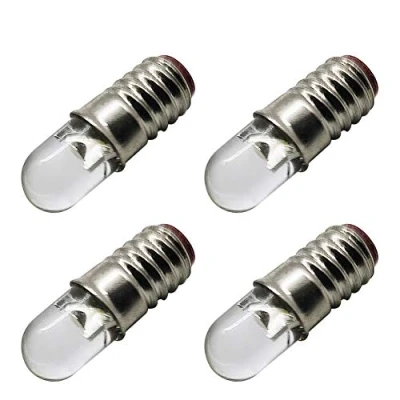 Image of Ruiandsion E5 LED Bulb Warm White 6V E5.5 Screw Base Upgrade for Modle Train Lights(Pack of 4)