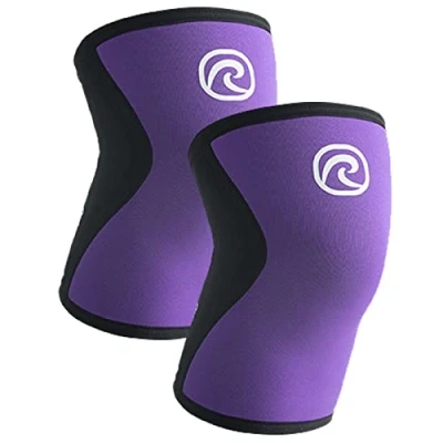 Image of Rehband 5mm Knee Sleeves for Functional Training, Cross Training &amp; Powerlifting, Weightlifting Support made of Neoprene, Unisex, Colour:Purple 1 Pair, Size:X Large