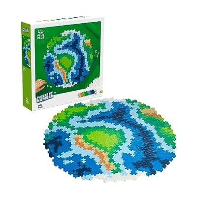 Image of Plus 300.3914 3914 Ingenious Construction Toy, Puzzle Earth, Creative Building Blocks, 800 Pieces, Teile