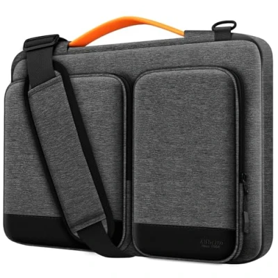 Image of Alfheim 15.6 16 inch Laptop Case Sleeve, Waterproof Shock Resistant Lightweight Shoulder Bag, 360 Protective Notebook Briefcase Compatible with 16.2 Macbook Pro A1398 A2141 A2485/Surface Book
