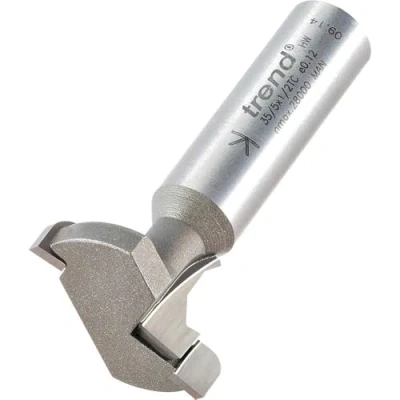 Image of Trend Professional Slat Wall Router Cutter Bit, 1/2 Inch Shank, 30mm Cut Diameter, 10.5mm Length, 7mm Radius, 35/5X1/2TC