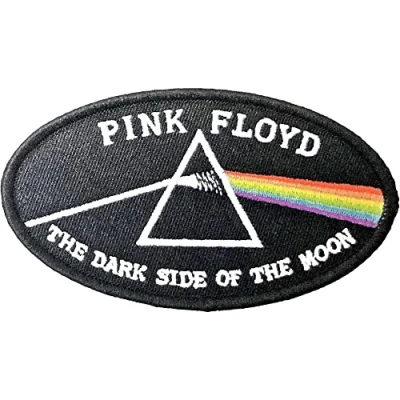 Image of Pink Floyd Patch Dark Side Of The Moon Oval Black Border