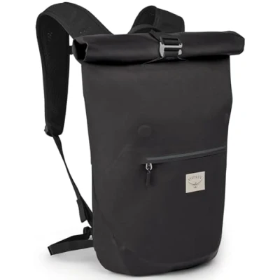 Image of Osprey Arcane Roll Top 18L Waterproof Laptop Backpack, Stonewash Black