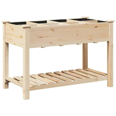 Image of vidaXL Garden Planter with Grids 115x59x76 cm Solid Wood Fir