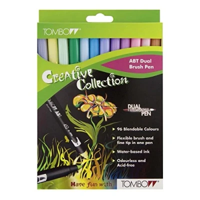 Image of Tombow Dual Brushpens 12 Pens Pastel
