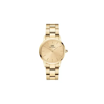Image of Daniel Wellington Ladies Gold Iconic Link Unitone Watch DW00100403
