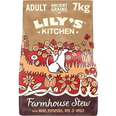 Image of Lily’s Kitchen Made with Natural Ingredients Adult Dry Dog Food Beef Stew Ancient Grains 7kg Bag