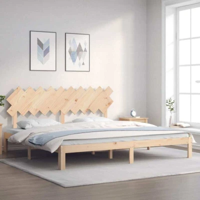 Image of vidaXL Bed Frame without Mattress 200x200 cm Solid Wood Pine