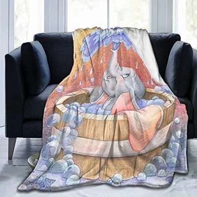 Image of Blanket for Dumbo Ultra Soft Flannel Fleece Quilt Sofa Living Room 60&quot;x80&quot;