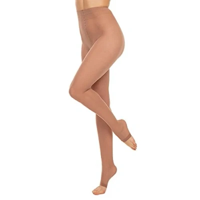 Image of GLAMORY Women&#039;s Toeless 20 Zehenfrei Tights, Denier, Make up, XL Große Größen