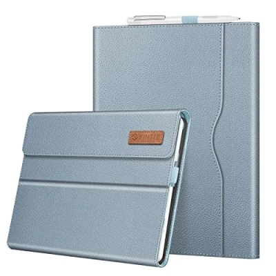 Image of FINTIE Case Compatible with Microsoft Surface Go 4 (2023) / 3 (2021) 2 (2020) 2018, Multi Angle Portfolio Cover w/Pocket, Fit Kickstand &amp; Keyboard, Ice Blue