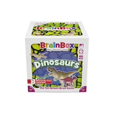 Image of BrainBox Dinosaurs Fun &amp; Educational Card Game Ages 6+ 1+ Players 10 Minutes Play Time
