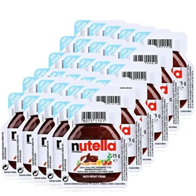 Image of 30 x 15g Nutella Spread Portions by Ferrero