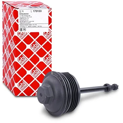 Image of 03L115433, 03L115433B, 03L115433C, 3L115433, 3L115433B Cover, oil filter housing FEBI BILSTEIN 173133 88mm with seal ring VOLKSWAGEN: Amarok Pickup