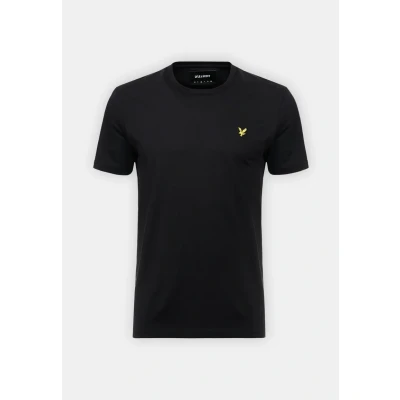 Image of Lyle &amp; Scott Plain Basic Tshirt, Men&#039;s, Size: Small, Jet black