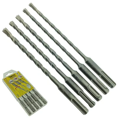 Image of 5 x SabreCut SDSAK4 5mm 5.5mm 6mm 6.5mm 7mm 160mm PGM Approved SDS Plus Drill Bit Mix Kit for Stone Concrete Brick