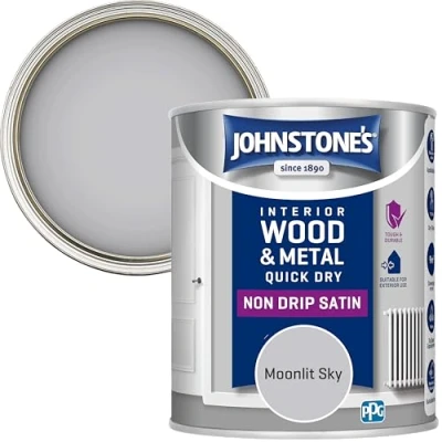 Image of Johnstone&#039;s 308447 One Coat Satin Moonlit Sky, 750 ml
