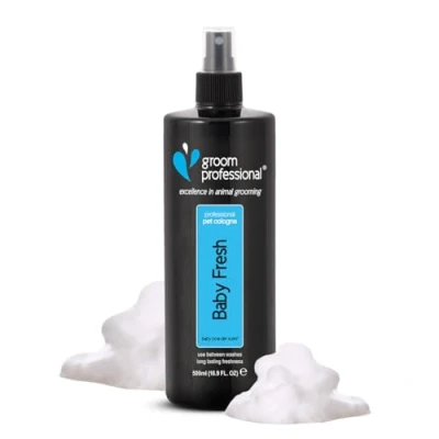 Image of GROOM PROFESSIONAL Baby Fresh Dog Cologne Spray Perfume for Smelly Dogs Familiar Powder Contains Chamomile to Soothe Sensitive Skin, 500ml