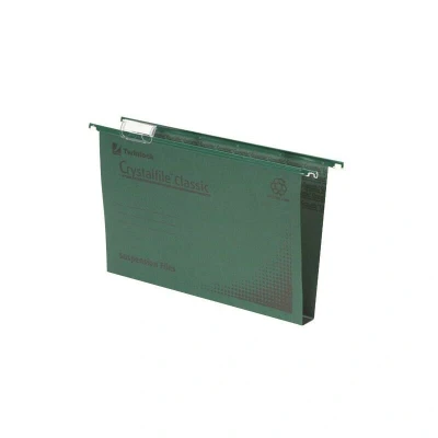 Image of Rexel Crystalfile Classic Suspension File A4 Green [Pack 50] 70621