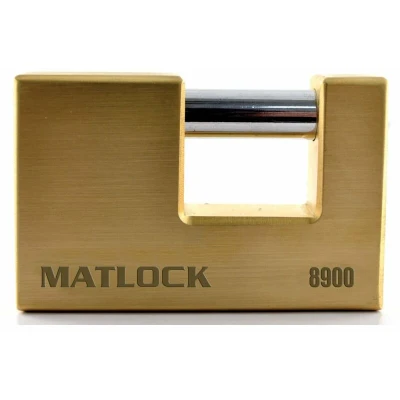 Image of Matlock Lock Block Brass Keyed Alike Padlock 83mm