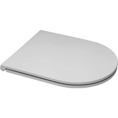 Image of Slim D Shaped Toilet Seat ONE Button Release/Soft Close/Top and Bottom Fix (Long Slim)