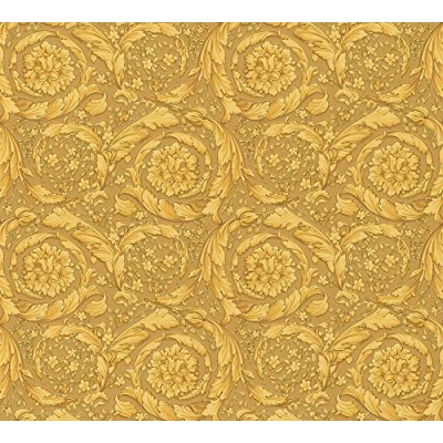 Image of Versace Wallpaper Barocco Scroll Flowers 93583 3