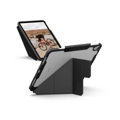 Image of URBAN Armor GEAR UAG Designed for iPad Air 11&quot; Case (6th Gen 2024 M2) A2902 A2903 A2904 Rugged Adjustable Multi Angle Viewing Stand Auto Sleep/Wake Folio Cover w/Pencil Holder, Essential Black
