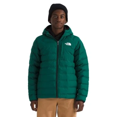 Image of The North Face Reversible Perrito Hooded Unisex Winter jacket for kids, Size: 6y, Evergreen