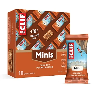 Image of Clif Bars Minis Snack Bar Crunchy Peanut Butter Plant Based Protein 10 x 28 g