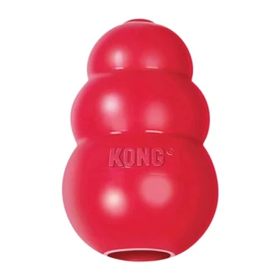 Image of KONG Classic Dog Toy Durable Natural Rubber Fun to Chew, Chase and Fetch For Small Dogs