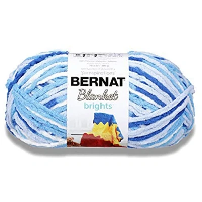 Image of Spinrite Bernat Blanket Brights Big Ball Yarn Waterslide Variegated, Other, Multicoloured, 14.7 x 28.67 cm, 300g