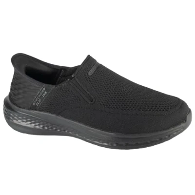 Image of Skechers USA Men&#039;s Slade Deacon Sneaker, Black, 8.5 UK