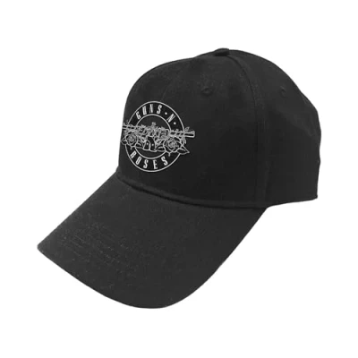 Image of Band Monkey Guns N Roses Unisex Baseball Cap White Circle Logo