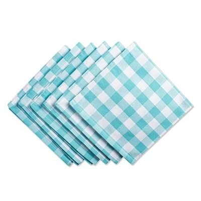 Image of DII Tabletop, Cotton, Aqua, 20&quot; x (Set of 6)