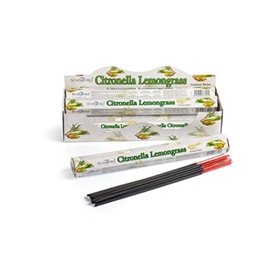 Image of Stamford INC 37316 Citronella &amp; Lemongrass Incense, 20 Sticks x 6 Packs, One Size