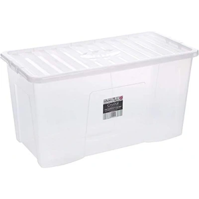 Image of Wham 3 x Box from Storage Solutions Collection, 79.5 cm 39.5 40 cm, Transparent, polypropylene, 79,5x39,5x40