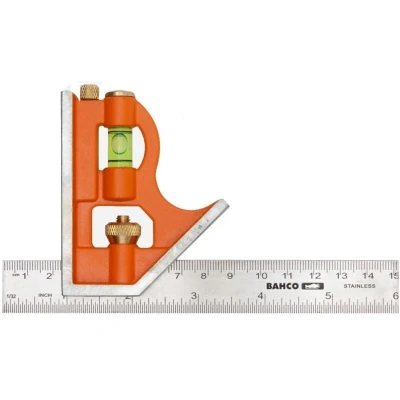 Image of Bahco CS150 150mm Combination Square , Orange
