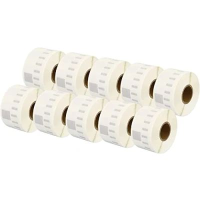 Image of Aftertech 10x 99013 36x89 mm Rolls of semi transparent adhesive labels compatible (260 Labels/roll = 2600 total) for Dymo LabelWriter Seiko SLP labellers printers S0722410 10x99013
